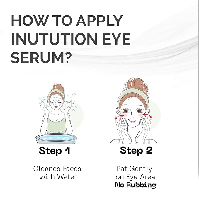 Intuition Eye Serum | Vitamin E, Cucumber Seed Oil And Hyaluronic Acid | Eye Serum for Wrinkles, Finelines and Dark Spots | Best Eye Serum For All Skin Types (30 ML)-FemmiqueWomen