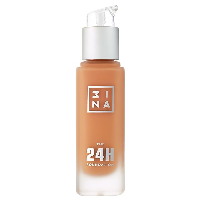 3INA The 24H Foundation 660-24H Long-Wearing Formula - Medium To High Buildable Coverage - Smooth Matte Finish - Expanded Shade Selection - Waterproof, Cruelty Free, Vegan Makeup - 1.01 Oz-FemmiqueWomen