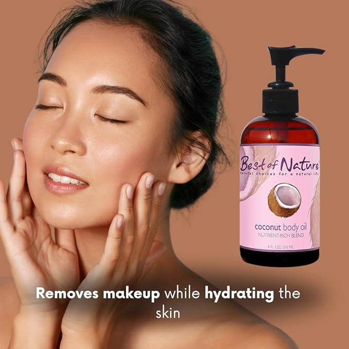 Best of Nature 100% Pure Fractionated Coconut Oil - Liquid MCT Massage & Body Oil, Unscented Moisturizer for Hair, Skin, Face, Aromatherapy Carrier for Essential Oils, Gallon (128 fl oz)-FemmiqueWomen