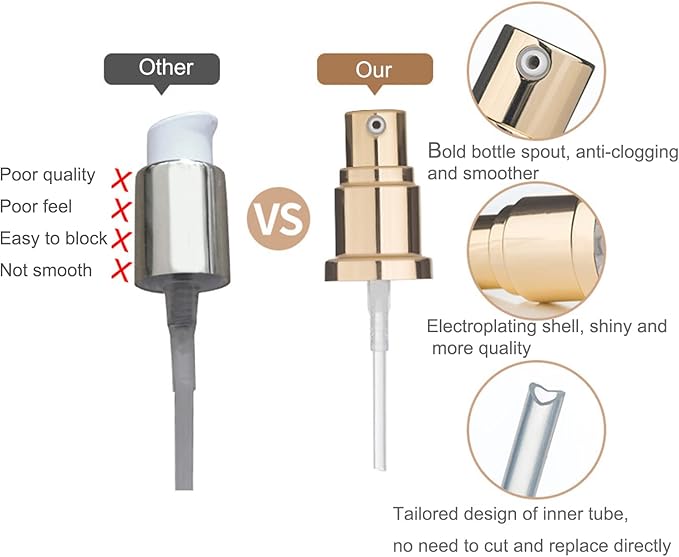 2Pack DW Foundation Pump for Estee Lauder Double Wear Pump 30ML Vacuum Pump Head Press Dedicated-FemmiqueWomen