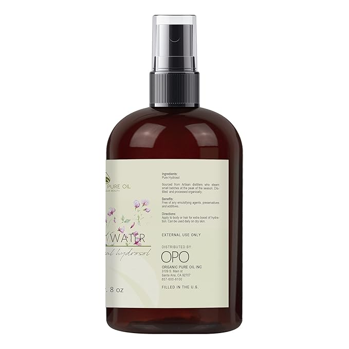 Jasmine Hydrosol Face Mist Calming Spray, Toner, Aromatherapy, Body Mist, Set Makeup, 8oz, Pure Hydrosol Water Jasmine by Organic Pure Oil-FemmiqueWomen