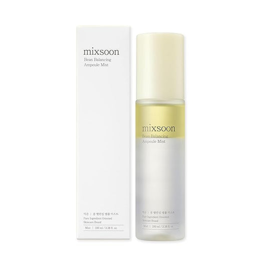 mixsoon Bean Balancing Ampoule Mist Skin moisturizer and Oil balance For Hydrated Radiance Korean Glass Skin Care 3.38 fl. oz. / 100ml-FemmiqueWomen