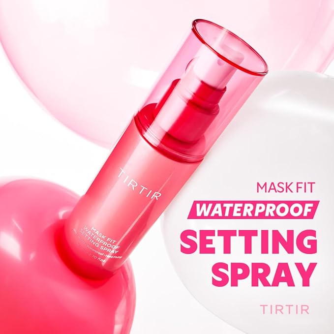 TIRTIR Waterproof Setting Spray – 24 Hour Long Lasting Fix, Sweatproof Water Resistant Makeup Finisher – Ethanol Free, Semi Matte Finish for Oily Skin – Korean Makeup Fixer-FemmiqueWomen