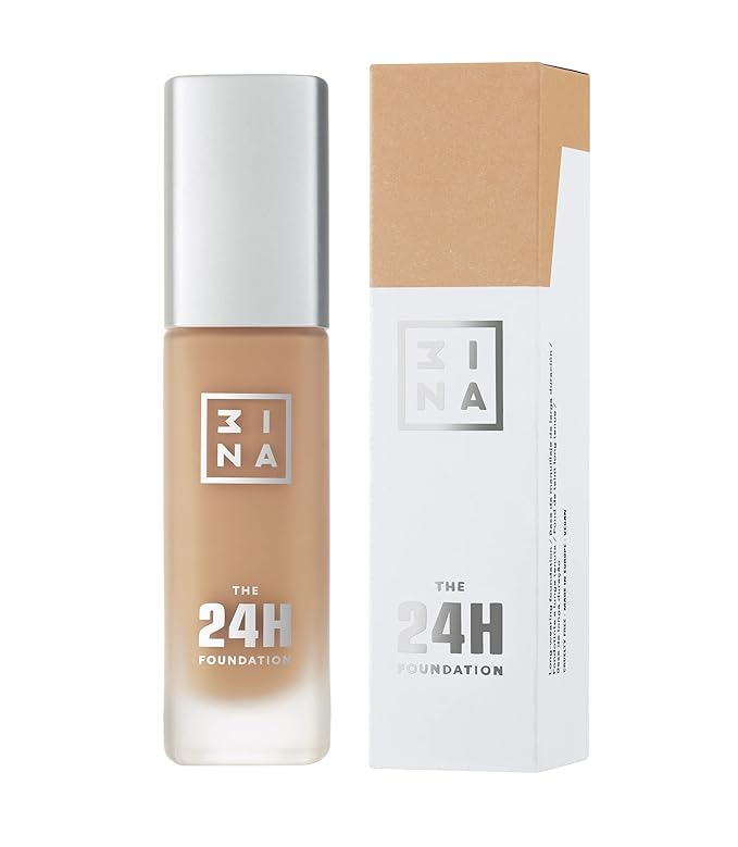 3INA The 24H Foundation 633-24H Long-Wearing Formula - Medium To High Buildable Coverage - Smooth Matte Finish - Expanded Shade Selection - Waterproof, Cruelty Free, Vegan Makeup - 1.01 Oz-FemmiqueWomen