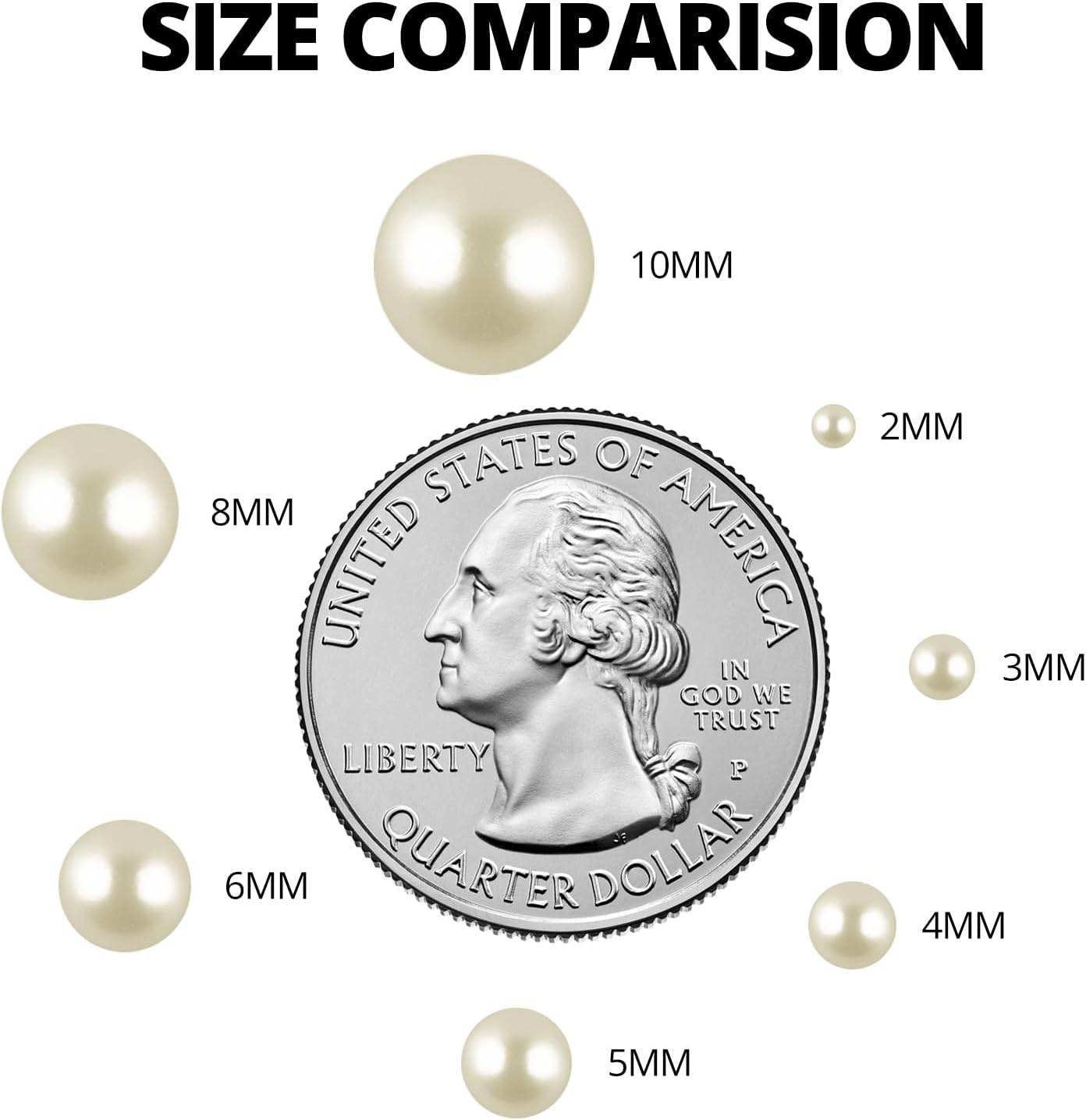 16000Pcs Flatback Pearls for Crafting, Ivory Flat Back Assorted Sizes 2/3/4/5/6/8/10mm Half Pearl Beads Bedazzling for Crafts Clothing Tumbler Shoes Wedding Gown Nails with B7000 Jewelry Making Glue-FemmiqueWomen