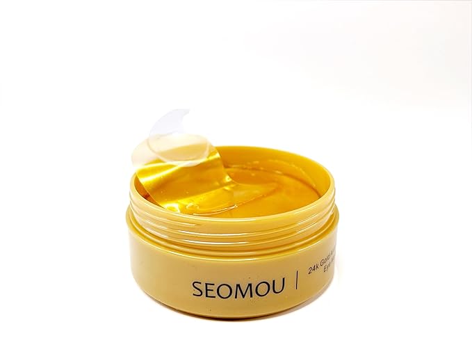 24K Gold Eye Mask Anti-Wrinkle 60 pieces + Portable Mint MouthWash Included Antibacterical Long Lasting Plant Extract 20 pieces-FemmiqueWomen