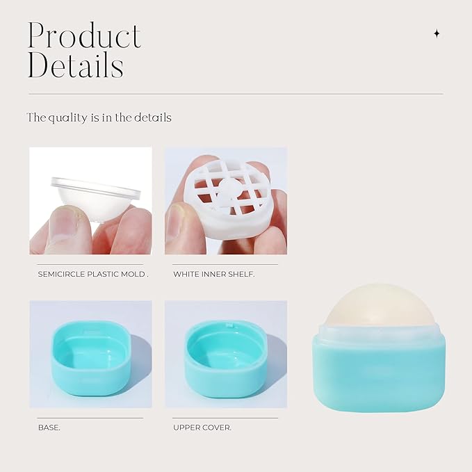 0.25 oz（7g） Empty Lip Balm Square Containers Tubes Lipstick 12 Pieces for Make Natural Lip Balm Lip Care - DIY & BPA FREE (Blue)-FemmiqueWomen