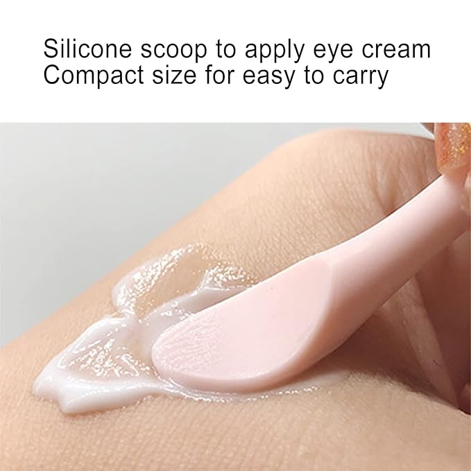 2pcs Eye Cream Applicator Stick,Jadestone Eye Massage Sticks Silicone Scoop Tool For Eye Anti Wrinkle Reduce Puffiness Fatigue Relief()-FemmiqueWomen