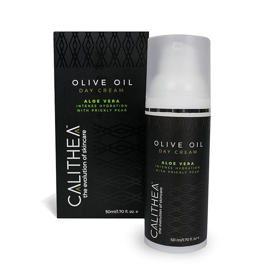 Calithea Day Cream Facial Moisturizer for Healthy, Glowing, Balanced Skin with Aloe Vera, Prickly Pear, Olive Oil-FemmiqueWomen