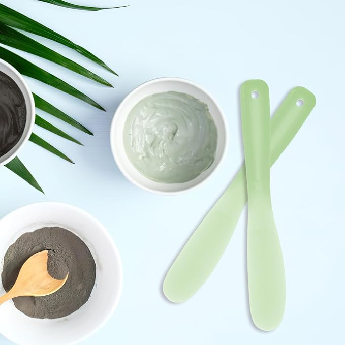 10pcs Tool Stick Makeup Spatulas Makeup Scoop Cosmetic Scoop Sampling Spatula Cosmetics Mixing Spatulas Cosmetic Applicator Spoon Large Mixing Spoon-FemmiqueWomen