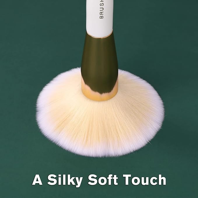 Makeup Brushes Set 10Pcs Professional Kabuki Foundation Eyeshadow Blush Blending Lip Full Face Cosmetic Kit W/Makeup Brush Set with Holder-FemmiqueWomen