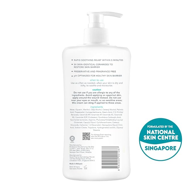 Fast Itching Relief Cream, Anti Itch Lotion for Sensitive Skin, Eczema, Psoriasis & Extreme, Very Severe & Dry Skin, Derm Formula, Menthol & Ceramides, 11.83 fl oz-FemmiqueWomen