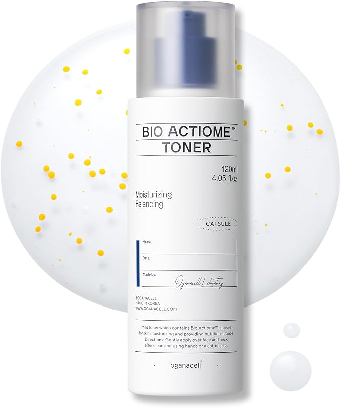 Oganacell Bio Actiome Toner with Kombucha and Probiotics | Boosts Radiance and Corrects Dark Spots | Alcohol-Free Essence for All Skin Types, Dull Complexion | 4.05 fl.oz-FemmiqueWomen