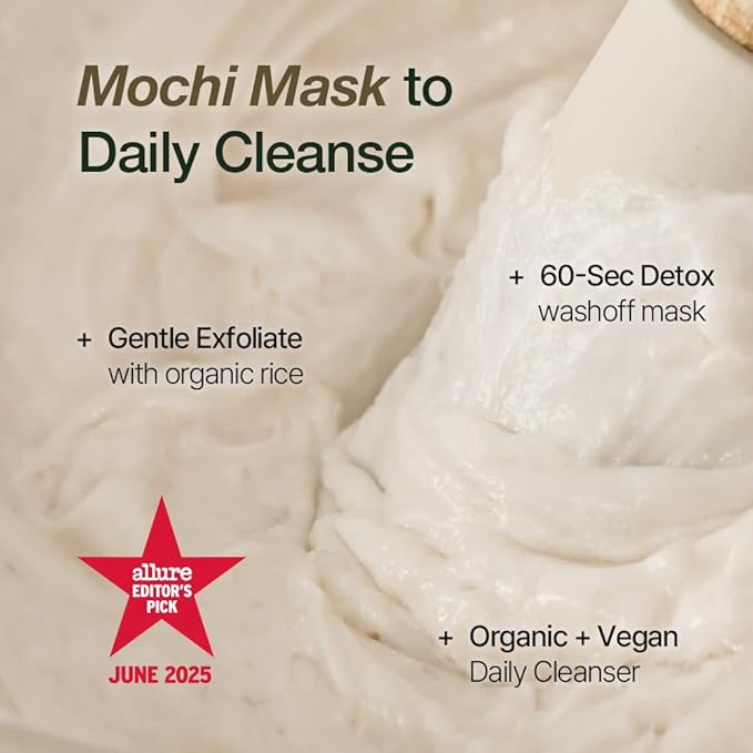 NDP Rice Mochi Deep Face Wash – Triple-Rice Airy Micro-Exfoliating Foam for Sensitive Skin, Phyto Mucin Hydration Shield, pH 5.5 Barrier-Safe Vegan Korean Skincare Cleanser, 4.05 fl oz (120 ml)-FemmiqueWomen