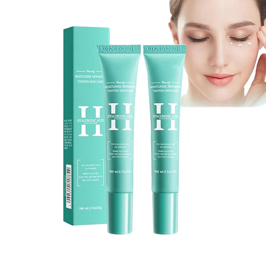 2 PCS Hyaluronic Acid Repair Eye Cream for Dark Circles,Bags Under and Puffiness,Eye Wrinkle Firming Cream Moisturise Repairing Thghten Eye Skin Care-FemmiqueWomen