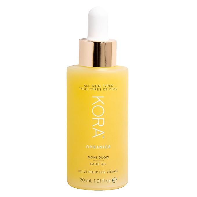 KORA Organics Noni Glow Hydrating Face Oil with Rosehip, Gua Sha Oil, Certified Organic, Cruelty Free, 1.01 fl oz - Beauty Products for Women-FemmiqueWomen