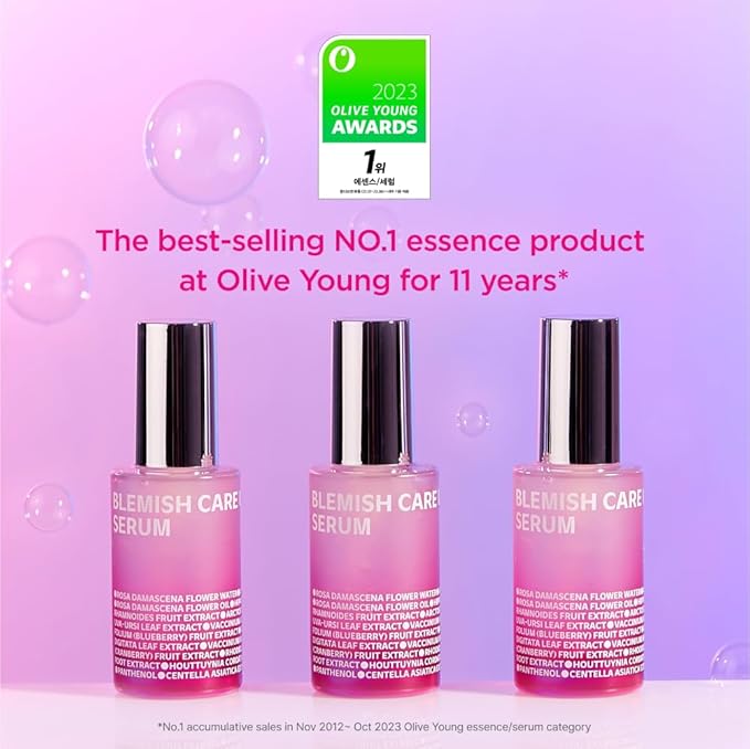ISOI Blemish Care Up Serum Gift Set, Korean Skin Care for Hydration & Radiance – Full Size or 5-Step Travel Kit Options (5-Step Special Kit (1.77 fl.oz))-FemmiqueWomen