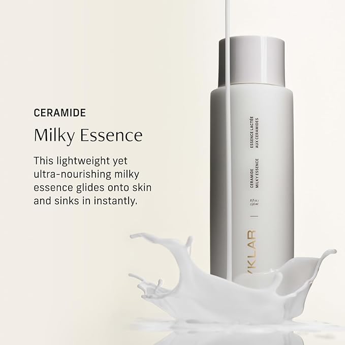 Ceramide Milky Essence – Unscented Body Lotion for Dry, Sensitive Skin – Lightweight Hydrating Ceramide Moisturizer for Skin Barrier with Polyglutamic Acid & Hydroxyethyl Urea - 8 fl oz-FemmiqueWomen