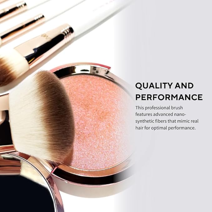 Professional Makeup Brush 11 Piece Set, Premium Synthetic Vegan Brushes Kit for Blending Powder, Foundation, Concealer, Blush & Eye Shadow, Cruelty-Free-FemmiqueWomen