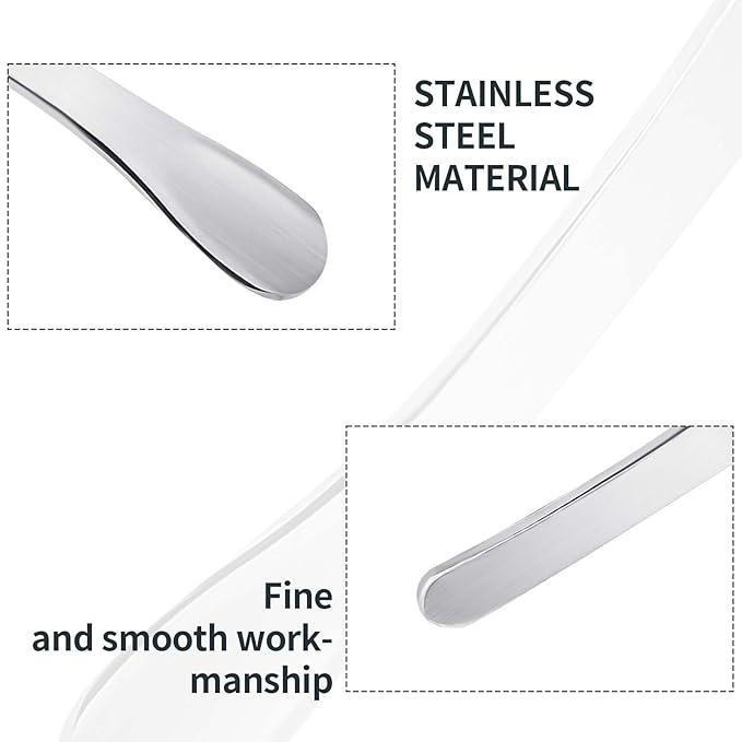 2Pcs Mini Metal Cosmetic Spatulas, Makeup Spatulas, Skincare Spatula, Cream Spatula, Beauty Accessories for Mixing and Sampling Plant Masks, Skin Care Creams, Eye Cream, Essences(Style 3)-FemmiqueWomen