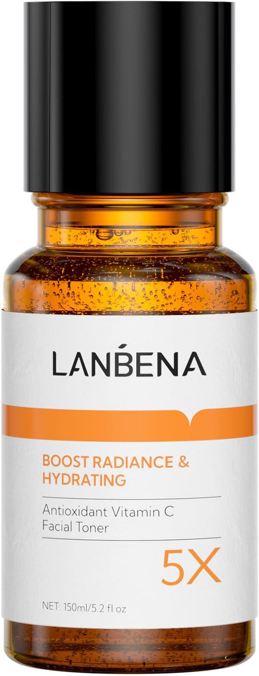 Toner for Face, LANBENA Vitamin C Face Toner, Brightens and Balances pH, Hydrating Face Toner for Women, Facial Toner with Hyaluronic Acid, Non-Alcoholic 150ML-FemmiqueWomen