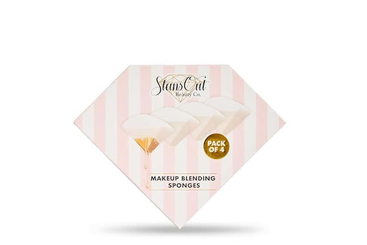 StansOut Beauty Sponge 4-Pack – Streak-Free, Airbrushed Finish | Reusable, Quick-Drying, Latex-Free | Multi-Angle Blending Sponge for Cream, Liquid & Powder | Pro Makeup Applicator-FemmiqueWomen