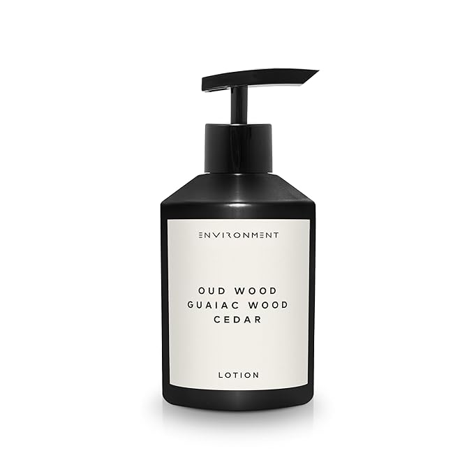 ENVIRONMENT Inspired by Designer TF Oud Wood Lotion, 300ml Luxury Scented Lotion (Oud Wood | Guaiac Wood | Cedar) Bathroom Luxury, Men & Women High-End Body Lotion, Hand Cream, Dry Skin Treatment-FemmiqueWomen