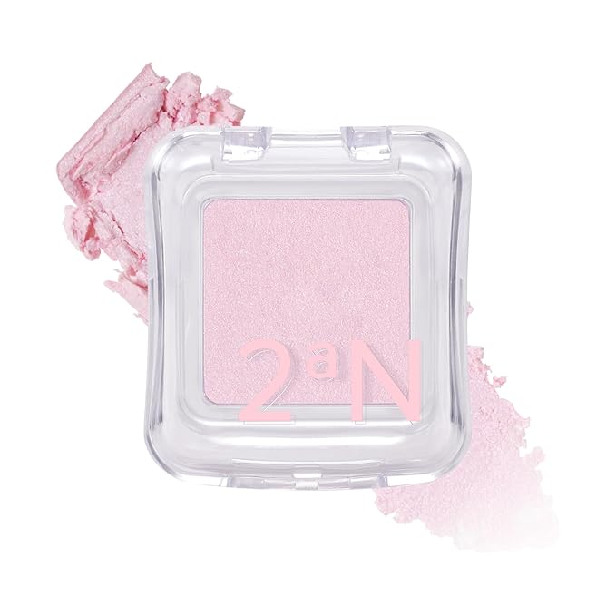 2aN Pure Glash Highlighter – Glass-Like Sheen Powder Highlighter for a Natural, Radiant Glow | Buildable, Long-Lasting, Lightweight Formula (PINKBELL, 0.8oz)-FemmiqueWomen