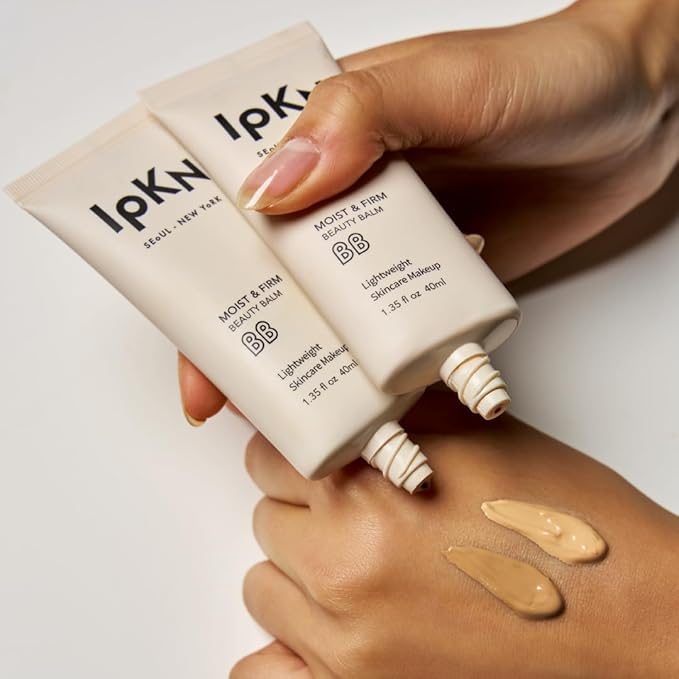 IPKN Moist & Firm BB Cream - Ultra-Hydrating Daily BB Cream with or without SPF40 - Lightweight, Non-Greasy Face Base with Antioxidants for Smooth, Radiant Skin-FemmiqueWomen