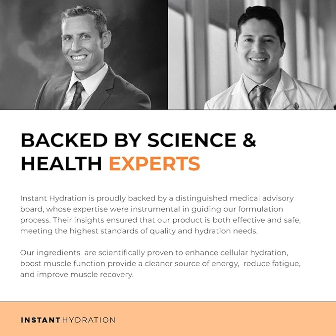 Instant Hydration Electrolytes Powder Packets - Citrus Orange Drink Mix - Zero Sugar - Keto, Vegan, Gluten-Free, Non-GMO - Boost Recovery, Brain Health, Muscle & Tissue Support- 30 Sticks-FemmiqueWomen