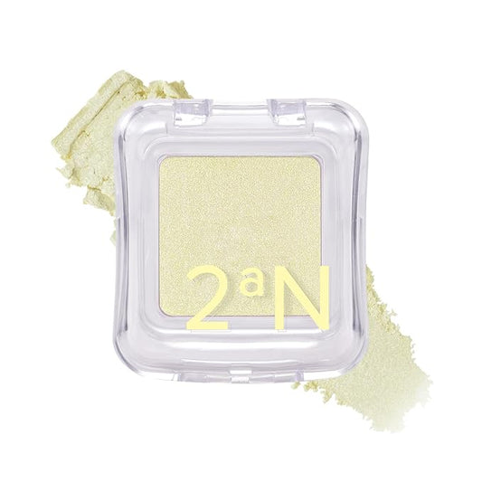 2aN Pure Glash Highlighter – Glass-Like Sheen Powder Highlighter for a Natural, Radiant Glow | Buildable, Long-Lasting, Lightweight Formula (LEMONGRASS, 0.8oz)-FemmiqueWomen