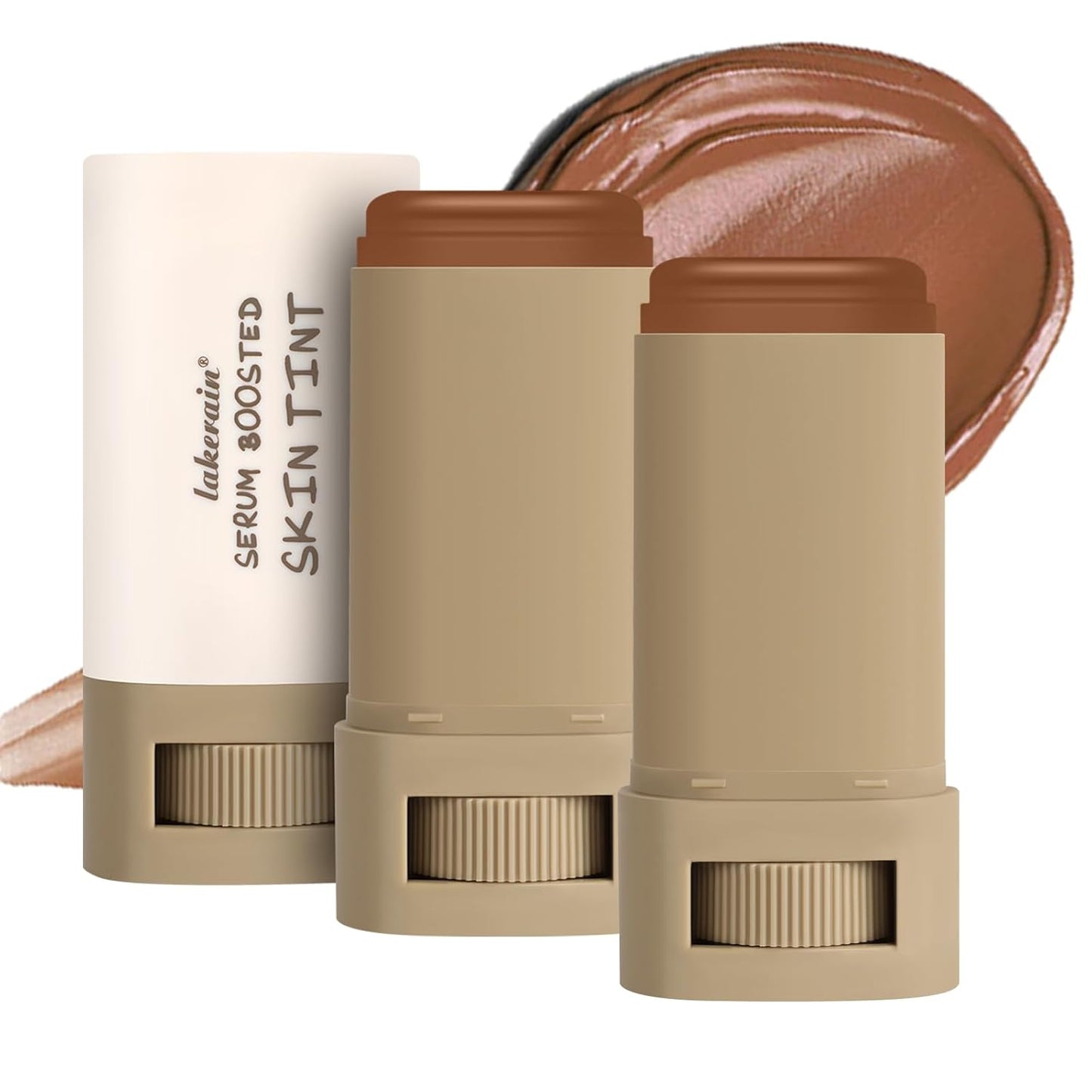 2PCS Foundation Stick Beauty Balm Serum Boosted Skin Tint, Solid Tinted Moisturizing Serum Contour Stick, Natural Fit, Moisturizing ＆ Concealing Foundation Sticks (#03)-FemmiqueWomen