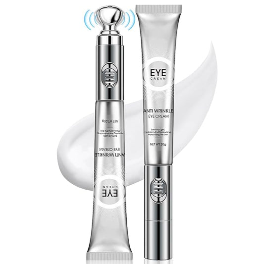 20g Eye Cream with Electric Massage, Moisturizing Anti-Wrinkles Eye Cream, Anti Aging Eye Cream for Dark Circles and Puffiness, Results in 3-4 Weeks to Reduce Fine Lines-FemmiqueWomen