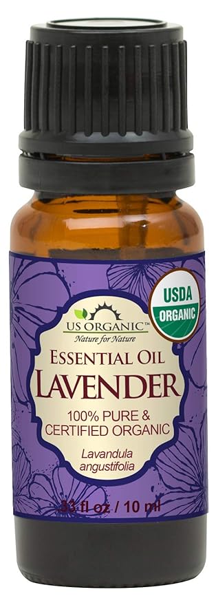 US Organic 100% Pure Lavender Essential Oil, Directly sourced from Bulgaria, USDA Certified Organic, Undiluted, for Diffuser, Humidifier, Massage, Skin, Hair Care, Non GMO, 10 ml-FemmiqueWomen