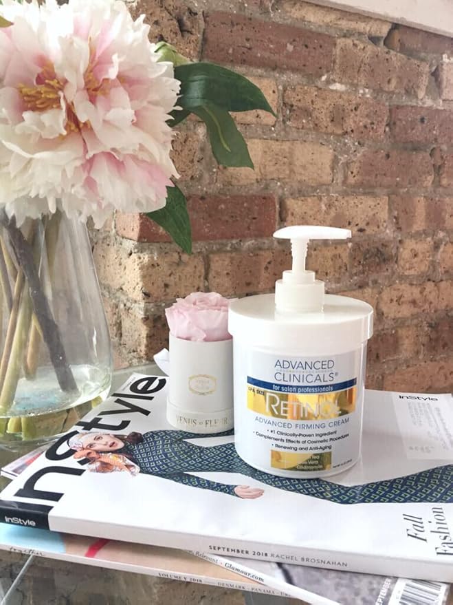 Advanced Clinicals Retinol Body Lotion Moisturizer Face Lotion & Body Cream | Crepey Skin Care Treatment Targets Look Of Crepe Skin, Wrinkles, Sagging Skin, & Sun Damaged Skin, 16 Oz-FemmiqueWomen