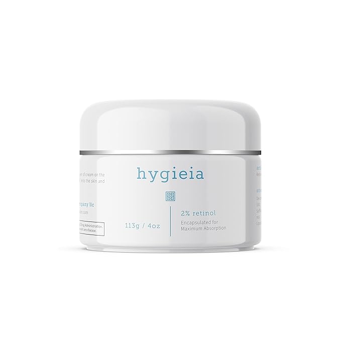 Hygieia + Encapsulated 2% Retinol Cream, 4oz – Liposomal Anti-Wrinkle Cream for Face, Neck & Body – Fast & Deep Cellular Absorption – Day or Night Cream for Firming, Lifting & Repairing Aging Skin-FemmiqueWomen