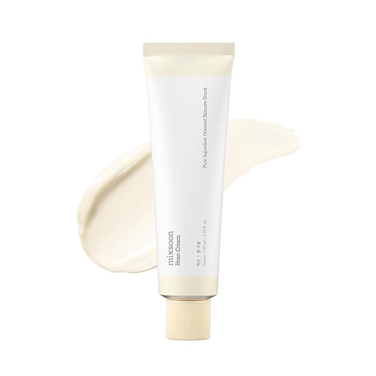 mixsoon Bean Cream - Intensive Moisture Face Cream For Smooth, Nourished Skin, Pore & Sebum Care - Korean Skincare For Glass Skin - Non-sticky (2.19 Fl. Oz / 65ml)-FemmiqueWomen