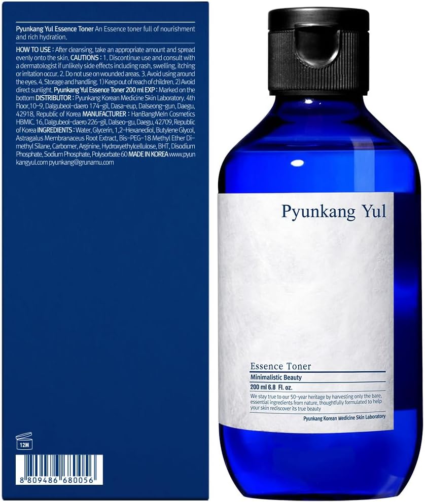 Pyunkang Yul [PKY] Essence Toner for Deep Hydration, Highly Concentrated Essence Facial Toner, Minimal Ingredients, Zero-Irritation, Korean Skincare (6.8 Fl. Oz, 200ml)-FemmiqueWomen