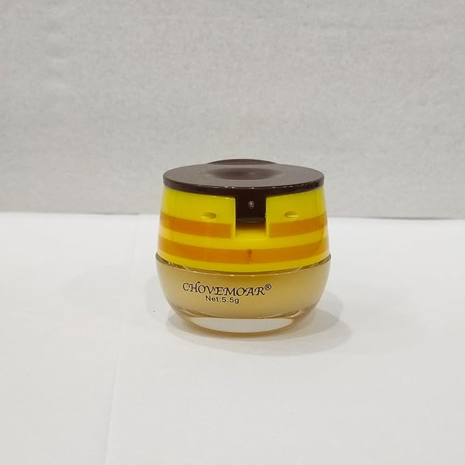 2 PCS Bee Honey Lip Balm Honey Pot, Bee Honey Lip Mask, Reduces Lip Lines, Hydrate & Moisturizing Lip Skin Care, Prevention Dry Cracked Lips, Bee Honey Lip Balm for Lip Repair Treatment-FemmiqueWomen