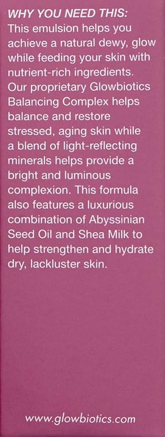 Glowbiotics Probiotic HydraGlow Illuminating Serum Pink: Hydrating Dew Drops for Radiant Skin, Illuminating Glow Enhancer with Hyaluronic Acid and Probiotics, 1 Fl Oz-FemmiqueWomen