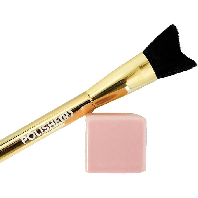 Polishe(r) Lash Cleansing Brush by SoCal Beauty - Ultra-Soft Synthetic Bristles for Gentle Lash Line Cleaning, Pairs Perfectly with Keep It Squeaky Cleanser-FemmiqueWomen