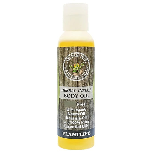 Plantlife Herbal Body Oil with Neem - Natural Aromatherapy - 4 oz-FemmiqueWomen