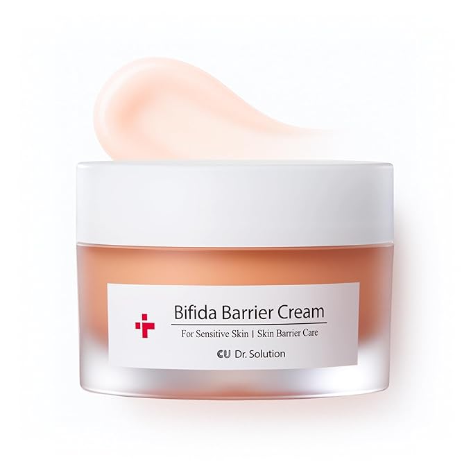 Bifida Barrier Cream, Moisturizing CUSKIN Korean Moisturizer Skincare with Ceramide NP, Squalane, and Hyaluronic Acid for Hydration and Skin Elasticity, 50ml (1.69 Fl. Oz.)-FemmiqueWomen