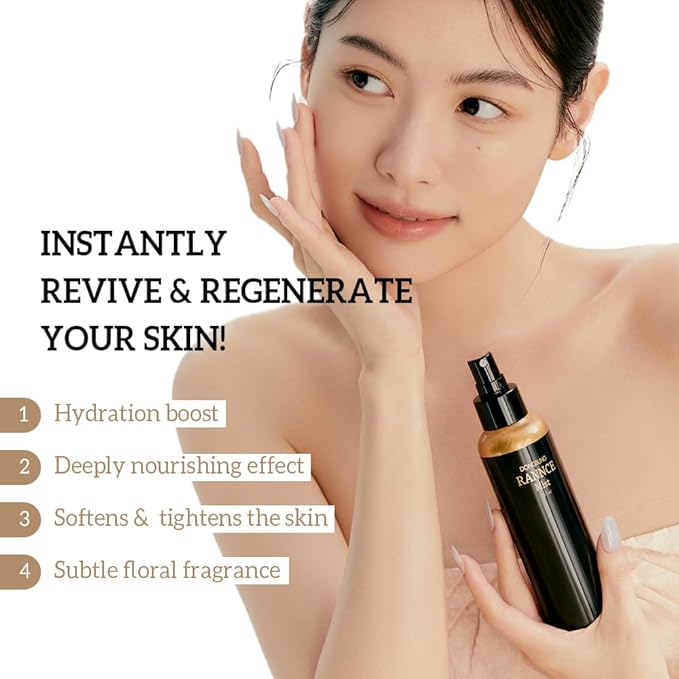 RANNCE Facial Mist, Face Mist with Okra Fruit Extract and Abelmoschus Manihot Flower Extract, Hydrates and Nourishes Skin, Day Care (Rannce, 5.07 fl oz)-FemmiqueWomen