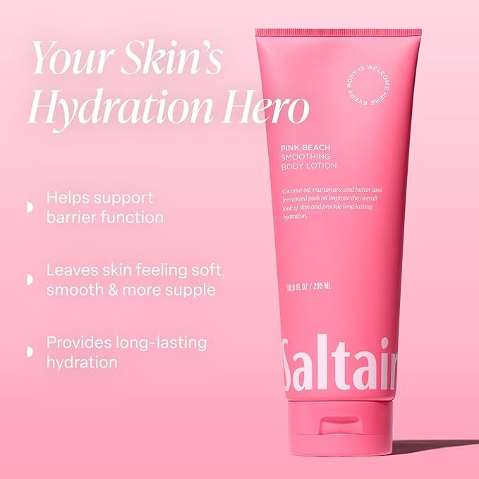 Saltair Body Lotion - 2 Pack Moisturizing Lotion For Dry Skin. Pink Beach Scented Hydrating Body Cream with Nourishing Moisturizer Formula. Skin Care for Women and Men. 2x 10oz Tubes-FemmiqueWomen