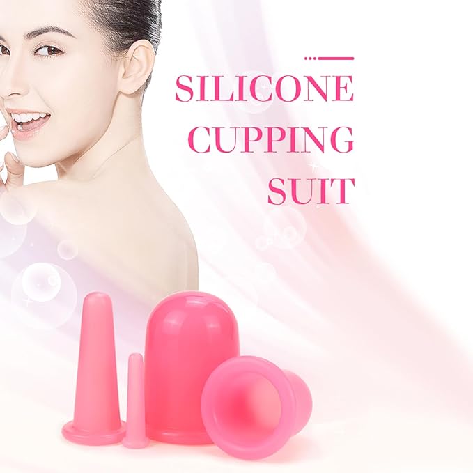 14PCS Facial Cupping for Massage - Face Cupping Set, Vacuum Suction Cups for Neck Body Beauty Anti Cellulite Cup Therapy and Cellulite Massager-FemmiqueWomen