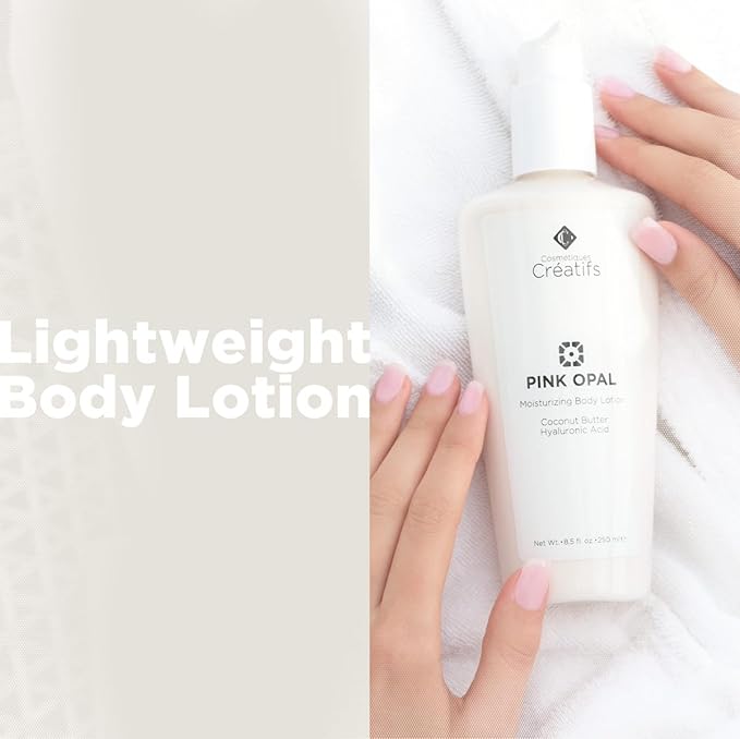 Pink Opal Moisturizing Body Lotion with Coconut Butter and Hyaluronic Acid, 8.5 fl. oz.-FemmiqueWomen