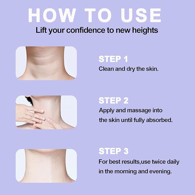 Neck Firming Cream, Neck Tightening Cream, Tighten and Lift Neck Cream, Neck Creams for Tightening and Firming Sagging Skin, Help Reduce Fine Lines & Wrinkles-FemmiqueWomen