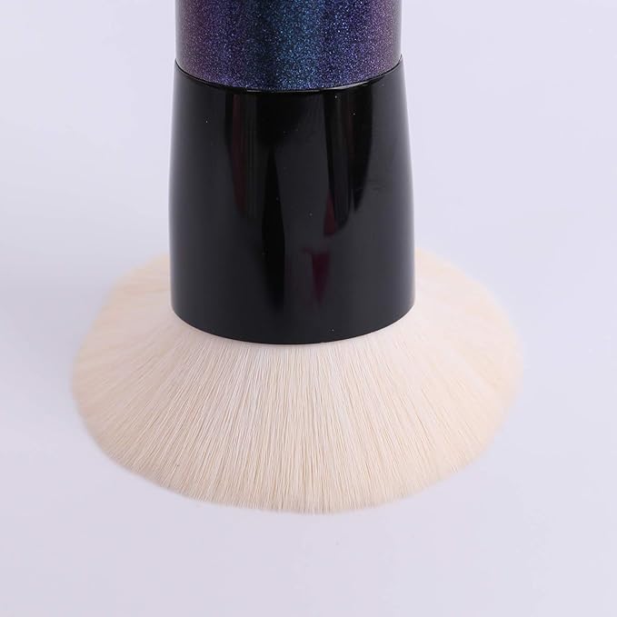 ENERGY Foundation Makeup Brush With Brush Clean Flat Top Kabuki for Face - Perfect For Blending Liquid, Cream or Flawless Powder Cosmetics - Buffing, Stippling, Concealer - Premium Quality Synthetic Dense Bristles-FemmiqueWomen