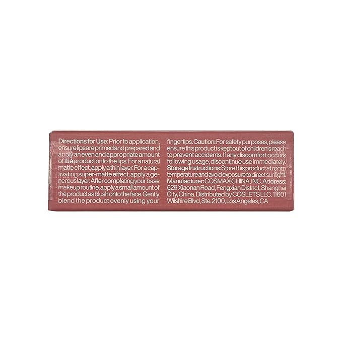 ITY Velvet Matte Finish Lip Stain-Mousse Textured Lip Clay, Nude Shade, Conceals Lip Lines, Rich Pigment Lip Tint Lipsticks, 0.14 oz (4g) in Petal-FemmiqueWomen